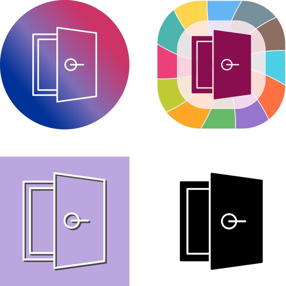 diseño de icono de puerta vector