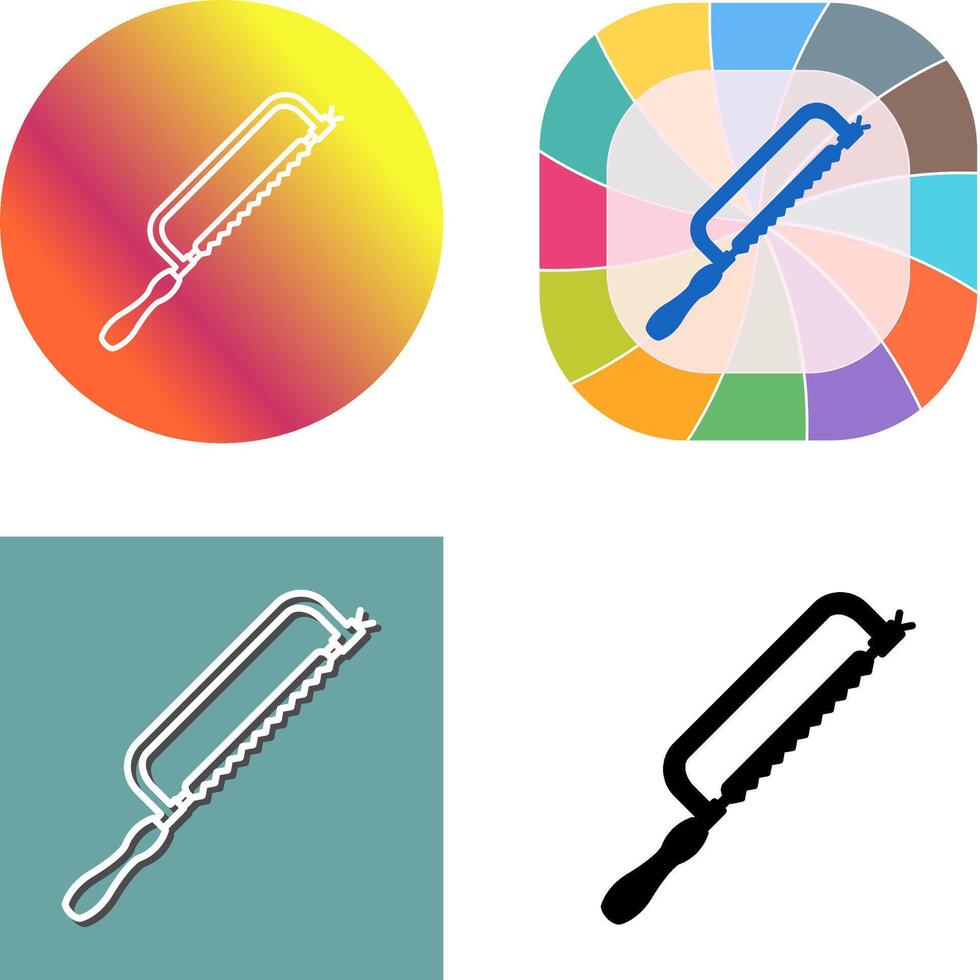 Hacksaw Icon Design vector