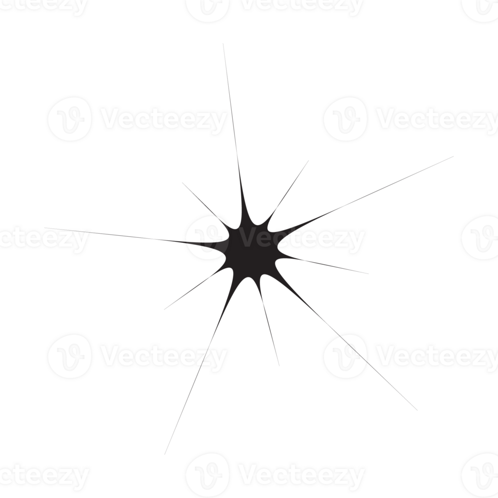 ster fonkeling icoon. futuristische vormen. Kerstmis sterren pictogrammen. knippert van vuurwerk png