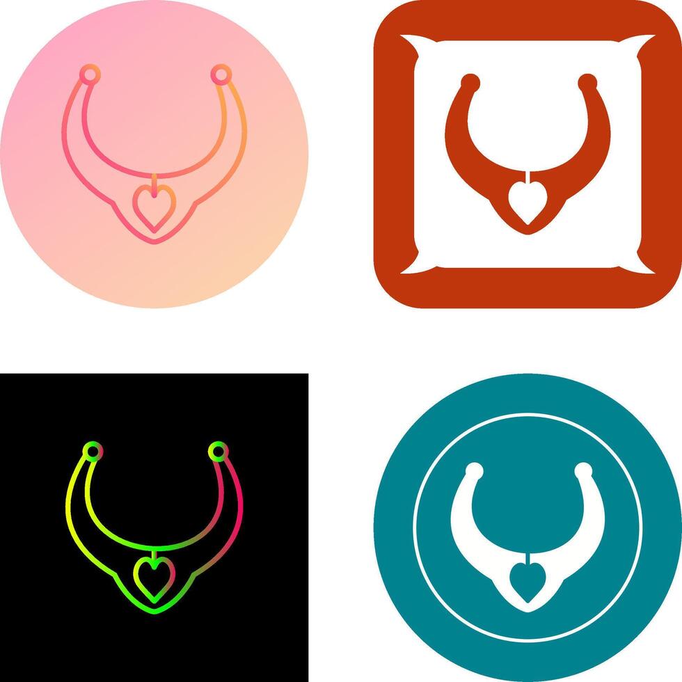 Necklace Icon Design vector