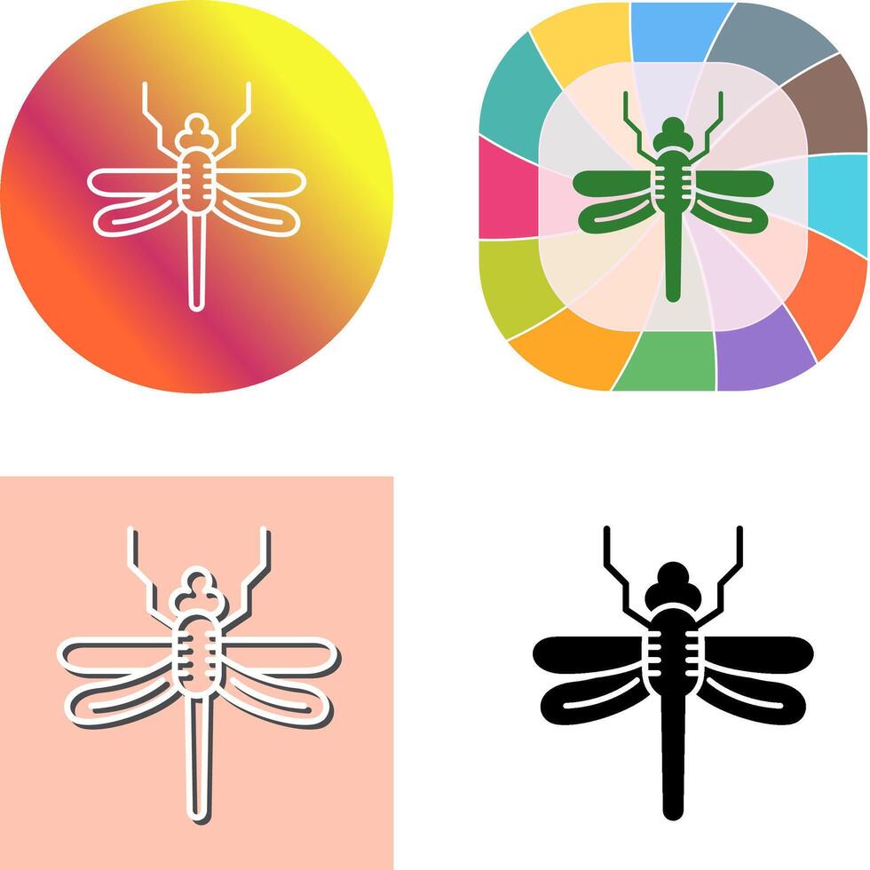 Dragonfly Icon Design vector