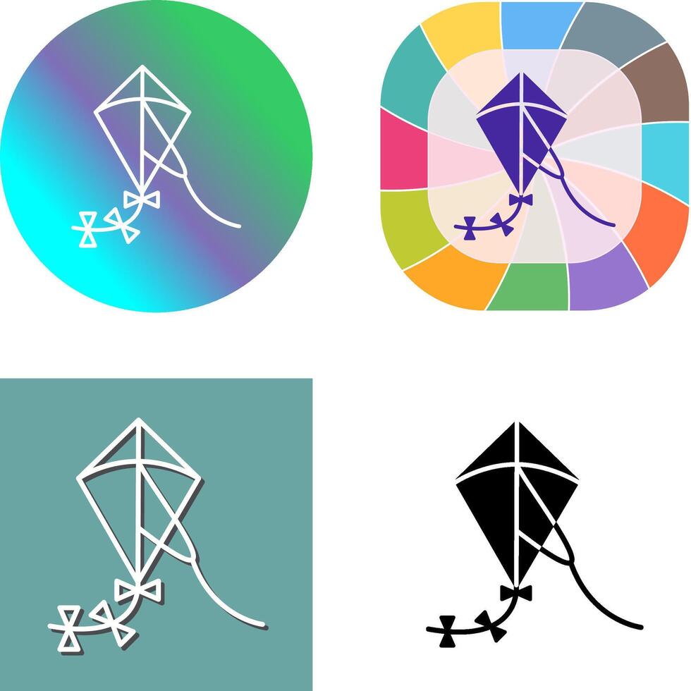 Kite Icon Design vector