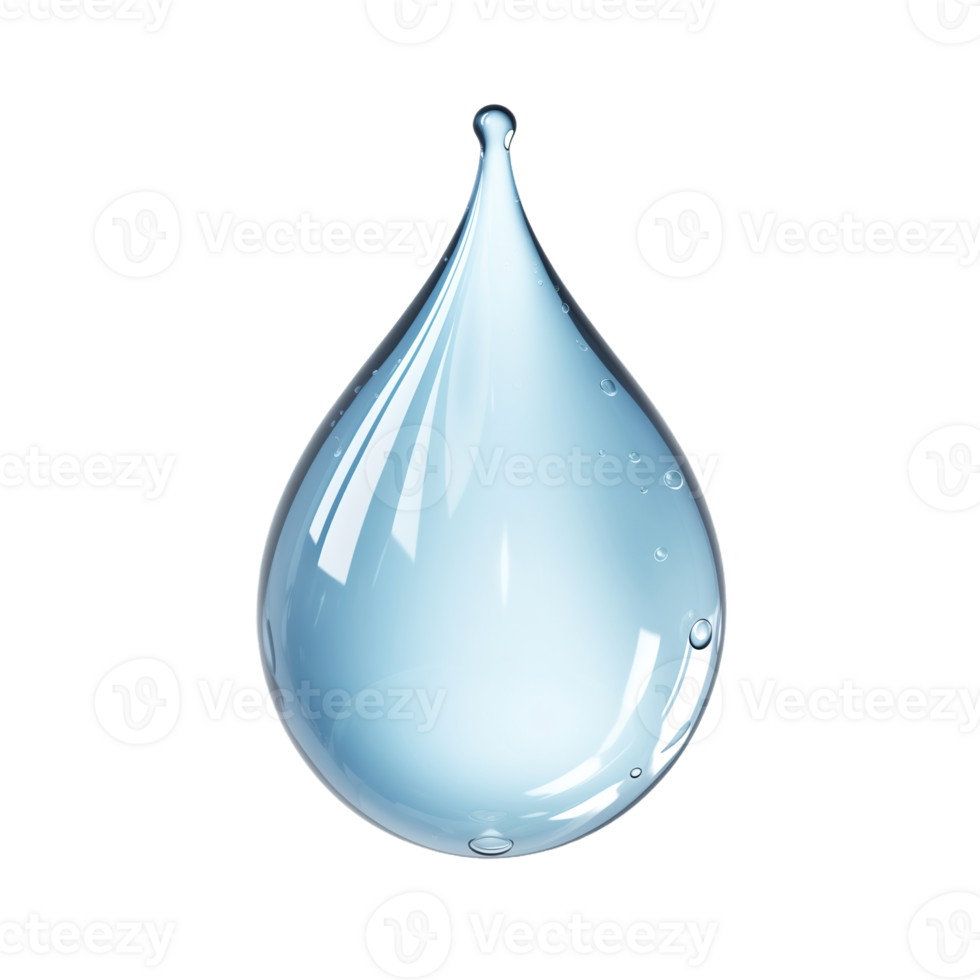 Water drop isolated on transparent background png