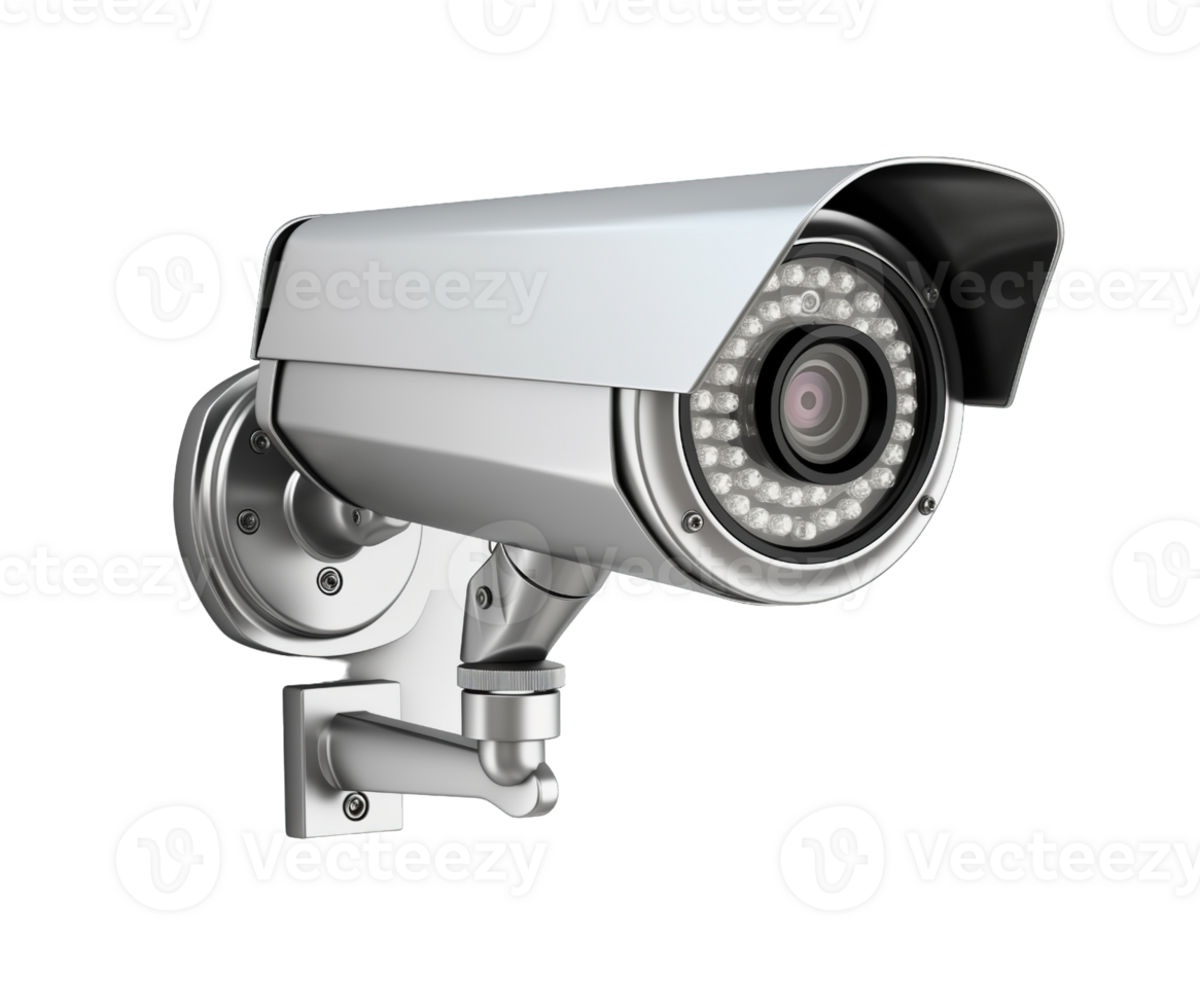 CCTV Security camera isolated on transparent background png