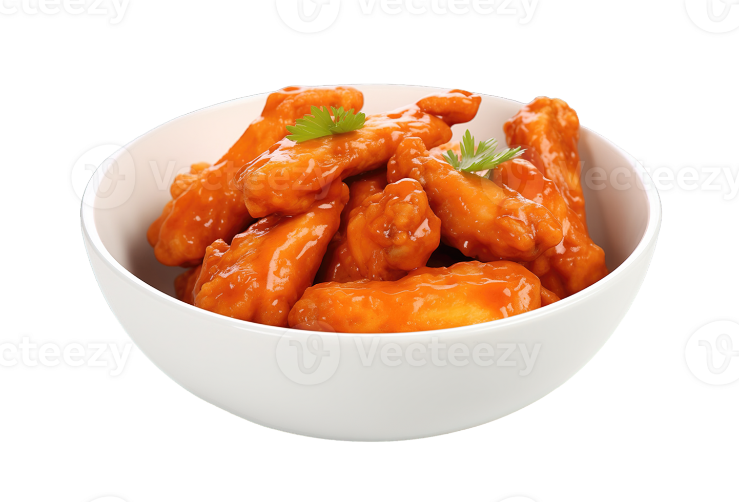 Buffalo chicken wings isolated on Transparent Background png