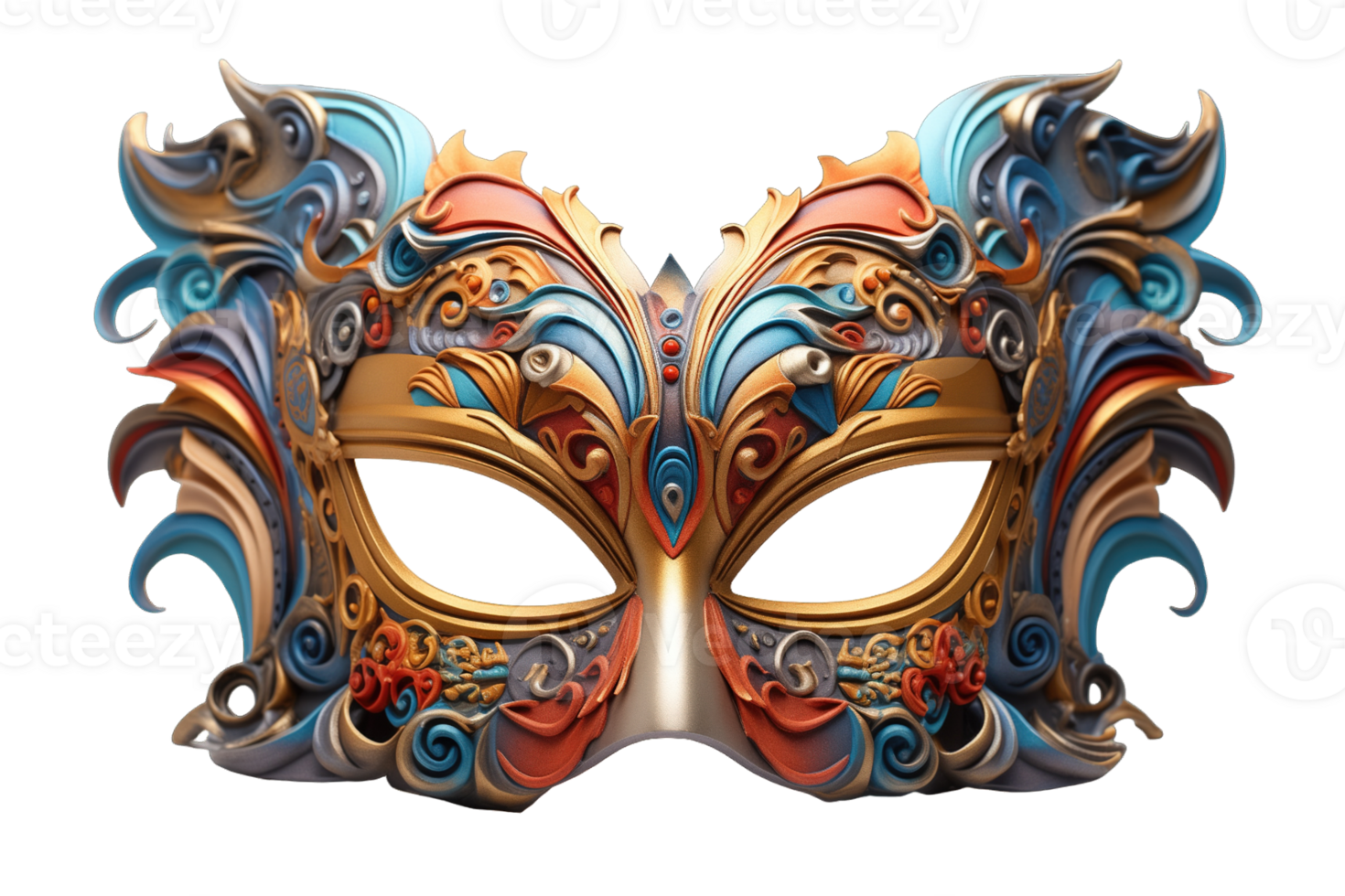 Carnival mask isolated on transparent background png