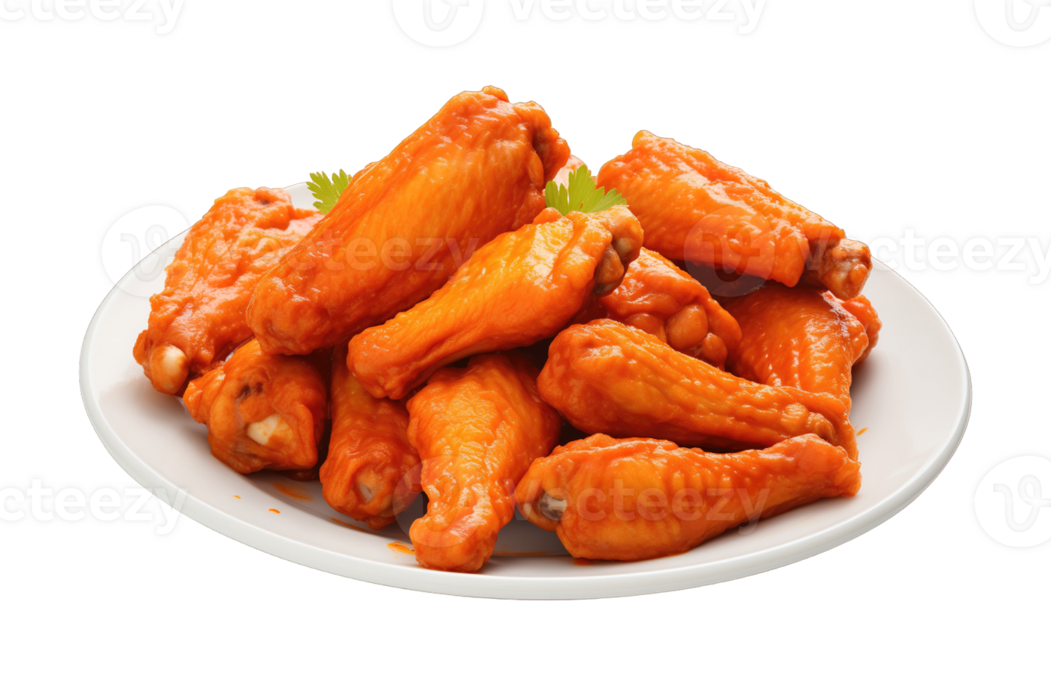 Buffalo chicken wings isolated on Transparent Background png