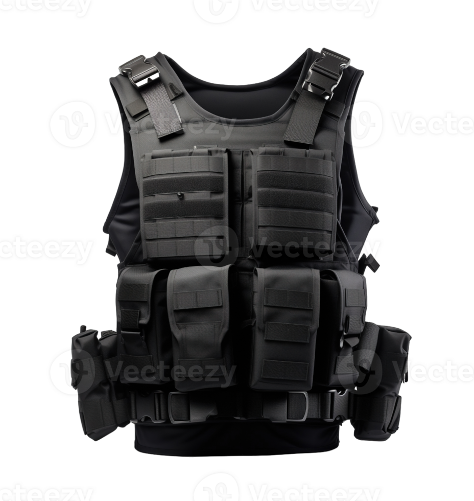 Bulletproof vest isolated on transparent background png