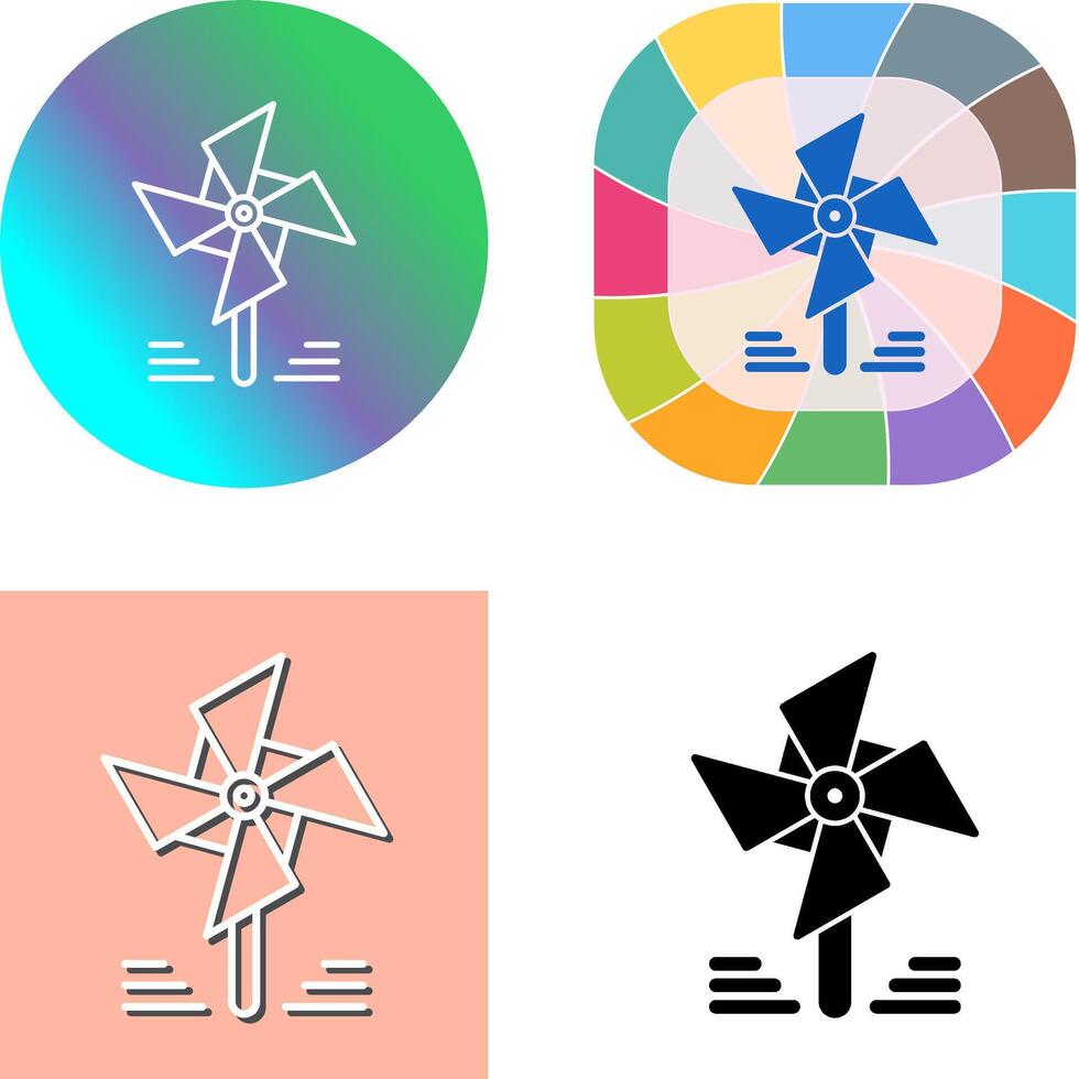 Pinwheel Icon Design vector