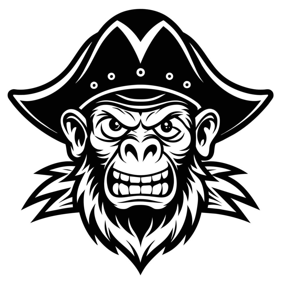 Monkey Muscat logo design vector