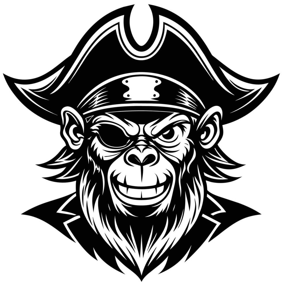 Monkey Muscat logo design vector
