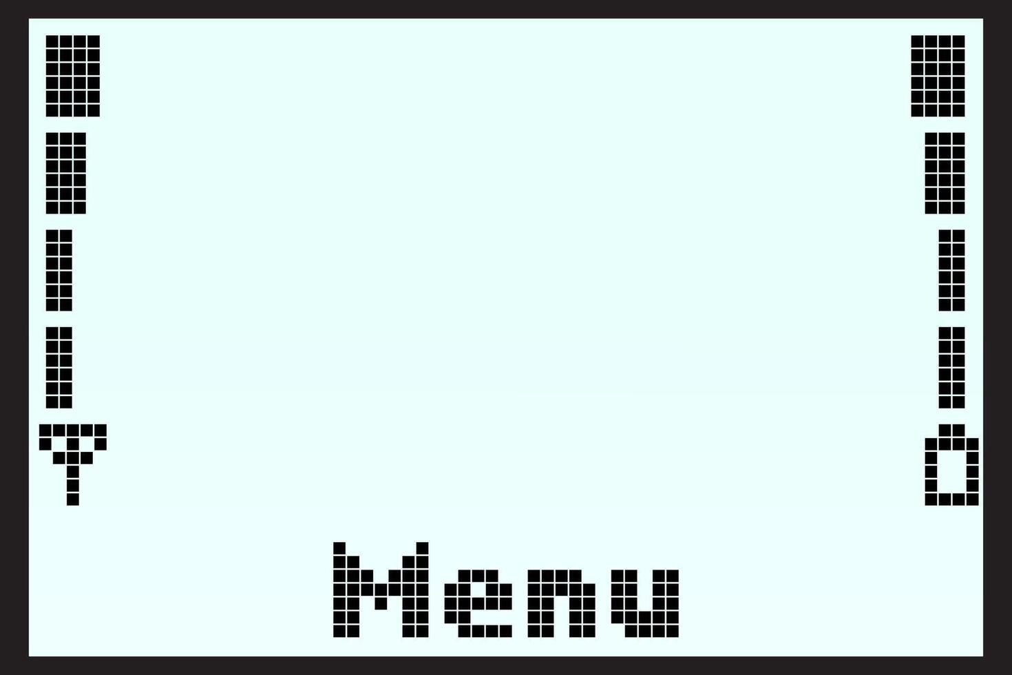 display from an old cell phone screen. vintage. vector