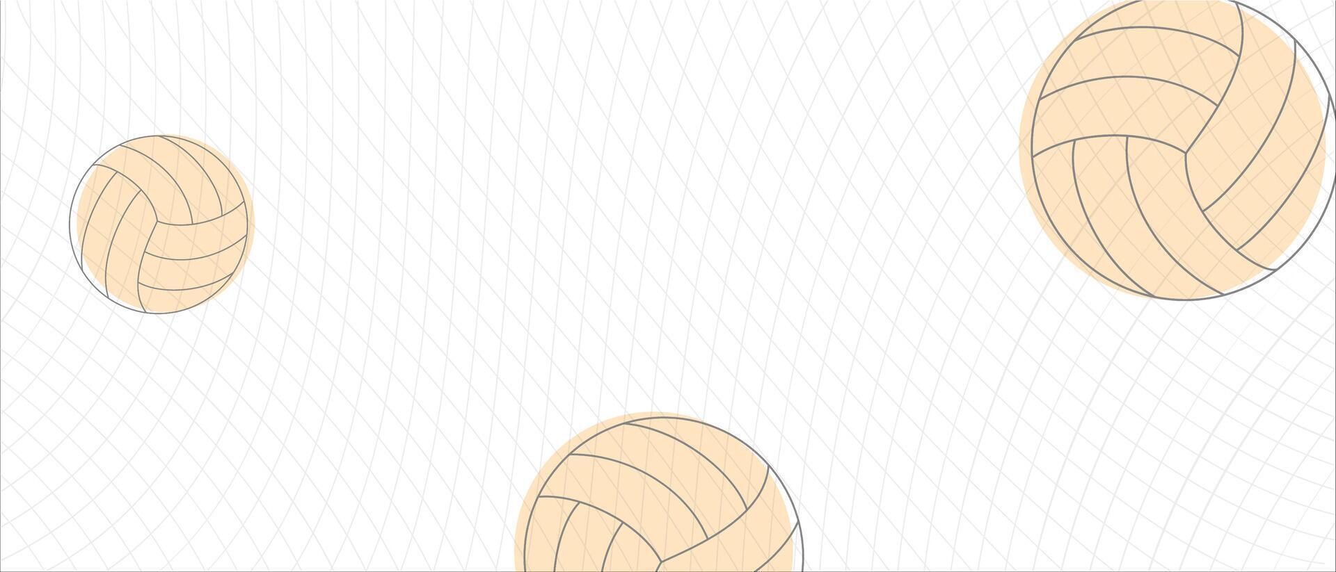 Volleyball abstract background design. Sports concept vector