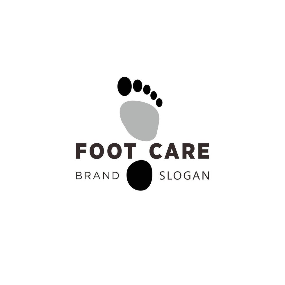 foot care podiatri logo with simple design premium quality vector