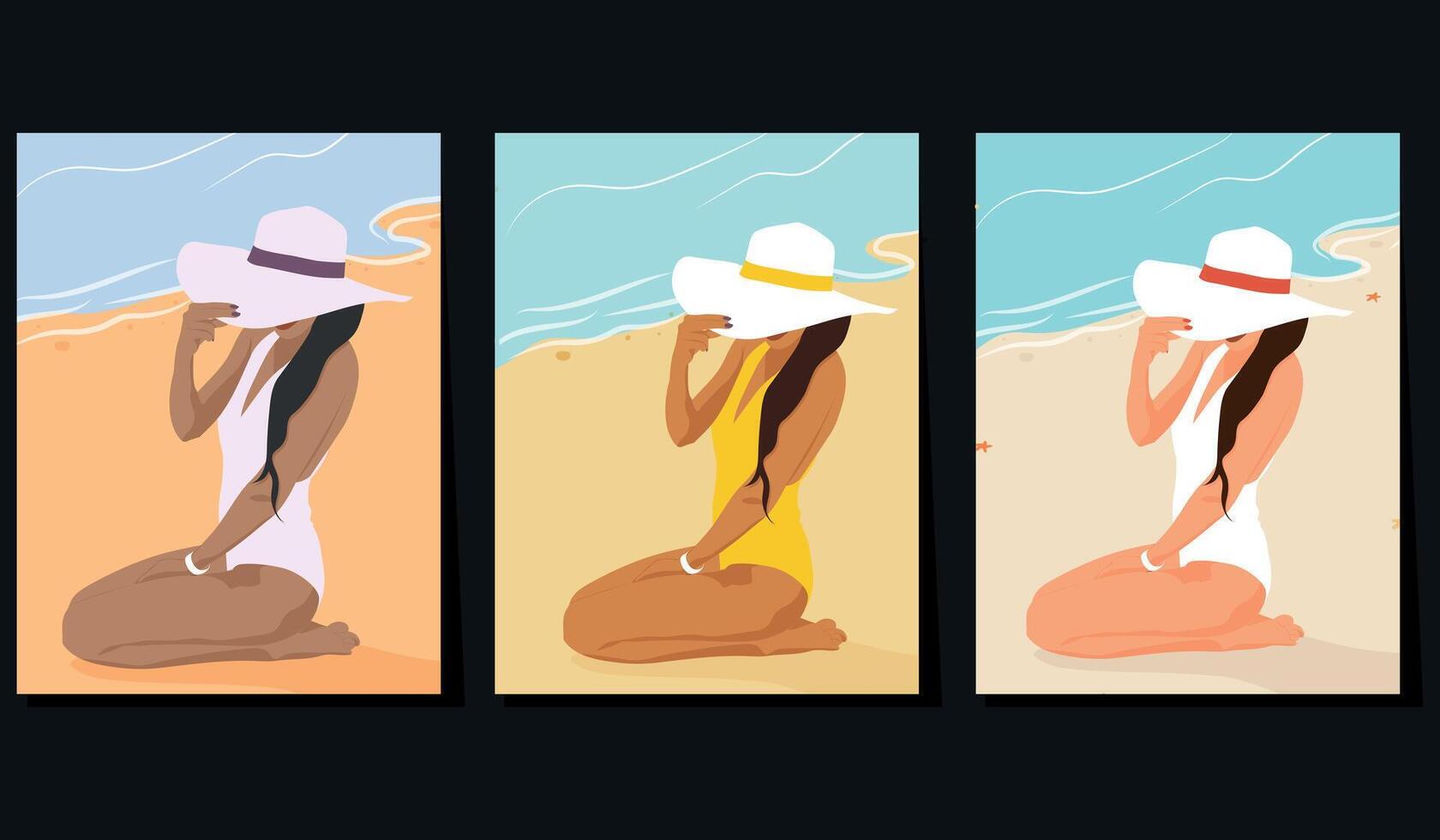 summer background with palm. summer poster illustration. Summer view poster. Hello summer banner vector