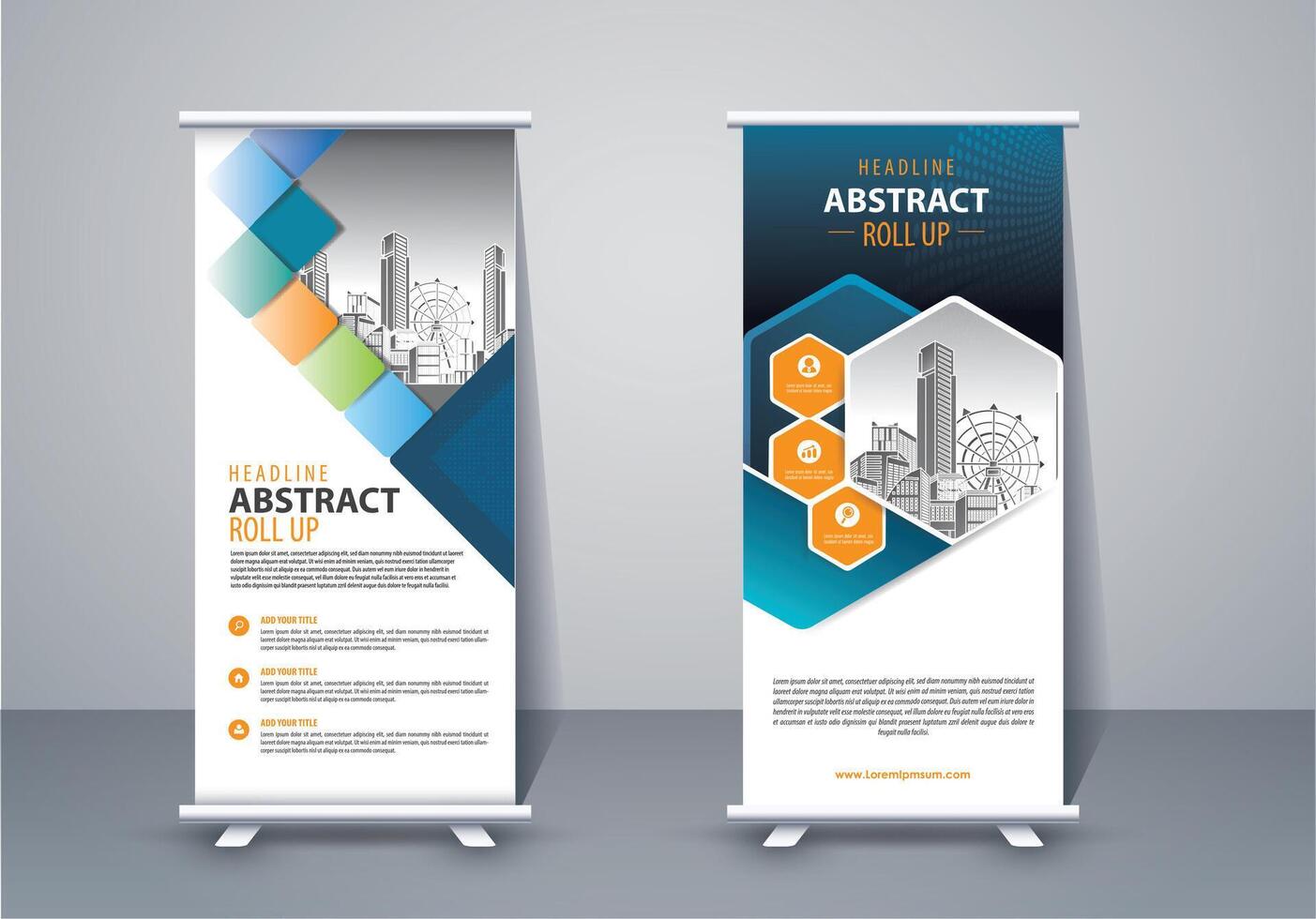 Vertical Banner Design Signboard Advertising Brochure Flyer Template X-banner and Street Business Flag of Convenience, Layout Background vector