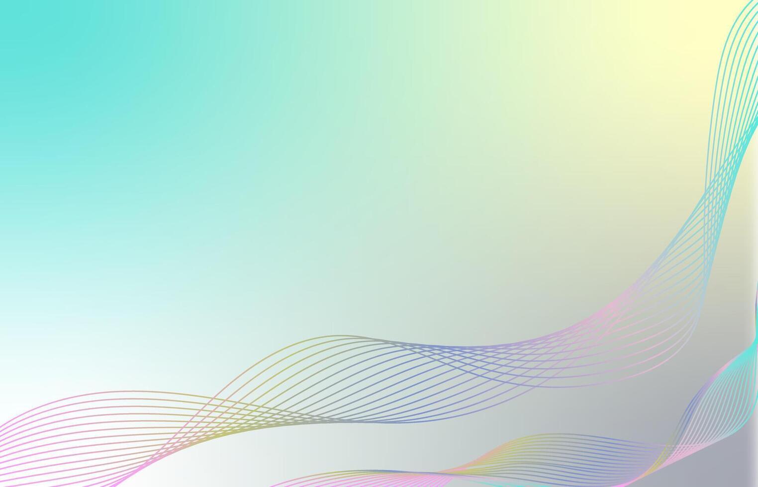 Abstract wave element for design. Digital frequency track equalizer. Stylized pastel line art background. Curved wavy line. illustration vector