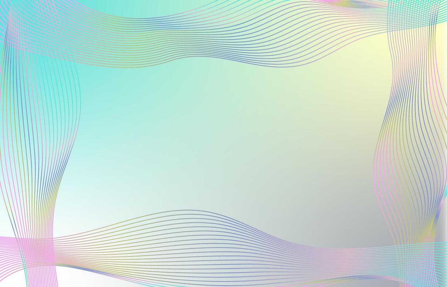 Abstract wave element for design. Digital frequency track equalizer. Stylized pastel line art background. Curved wavy line. illustration vector