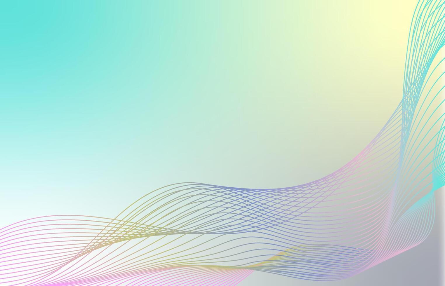 Abstract wave element for design. Digital frequency track equalizer. Stylized pastel line art background. Curved wavy line. illustration vector