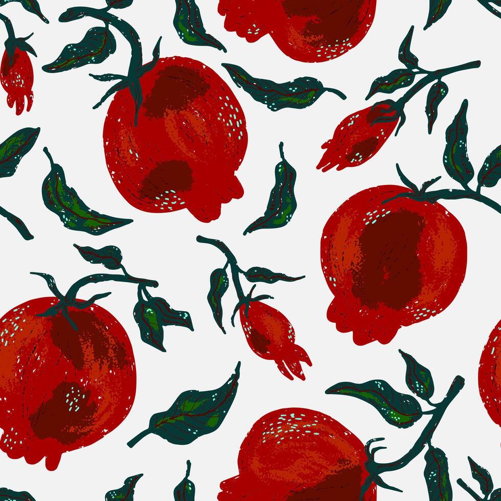 vegetable seamless pattern vector