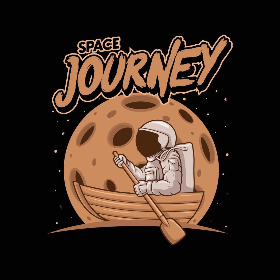 astronaut riding a raft,illustration astronaut riding ship vector