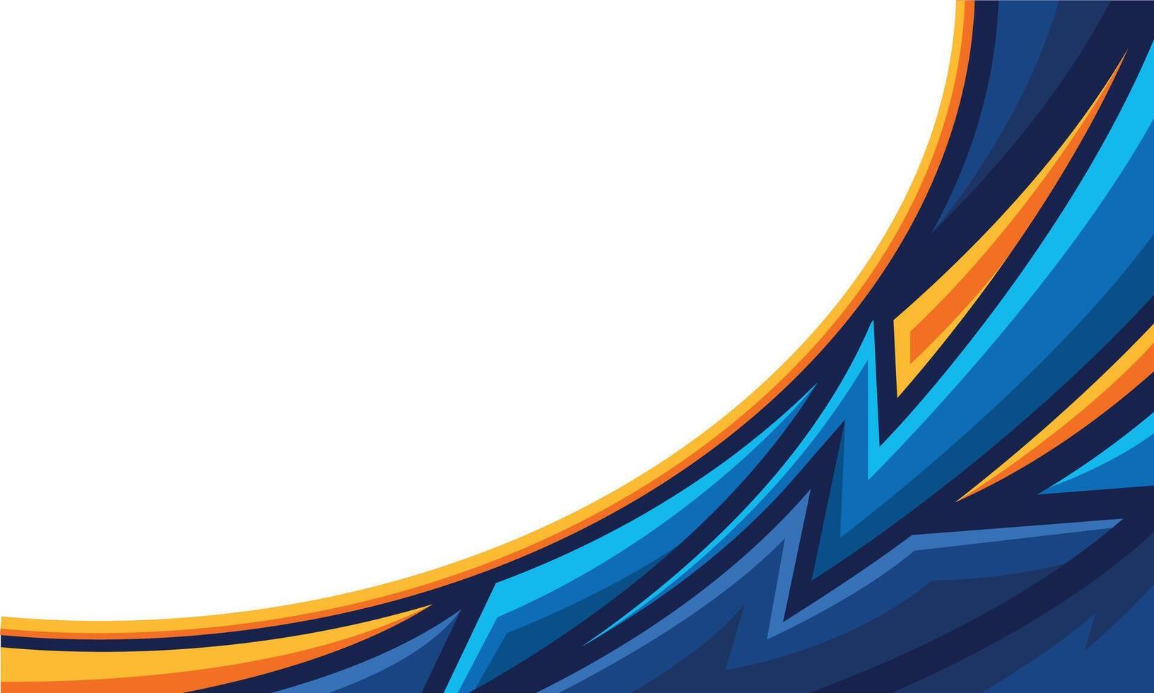 Racing style geometric shapes abstract background. Car wrap sticker template vector