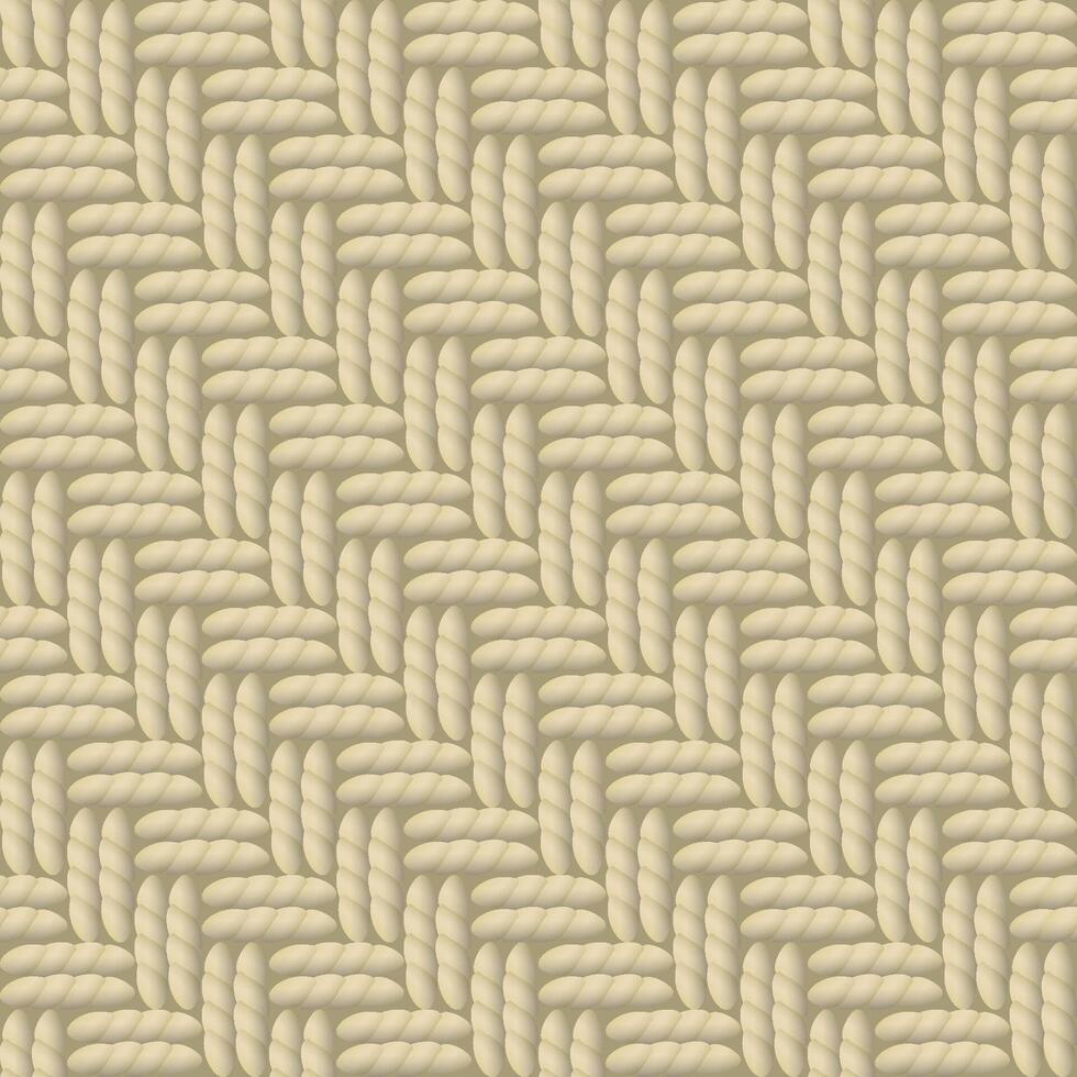 Sackcloth seamless pattern background illustration. Textile beige color background. vector