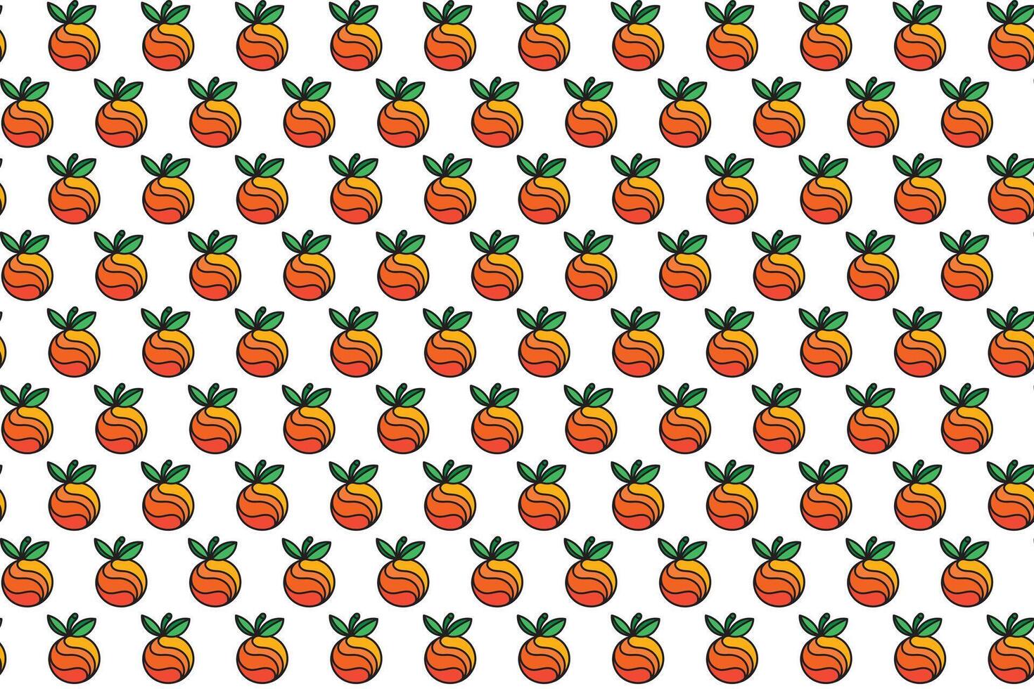 Illustration pattern, Abstract of orange logo on white background. vector