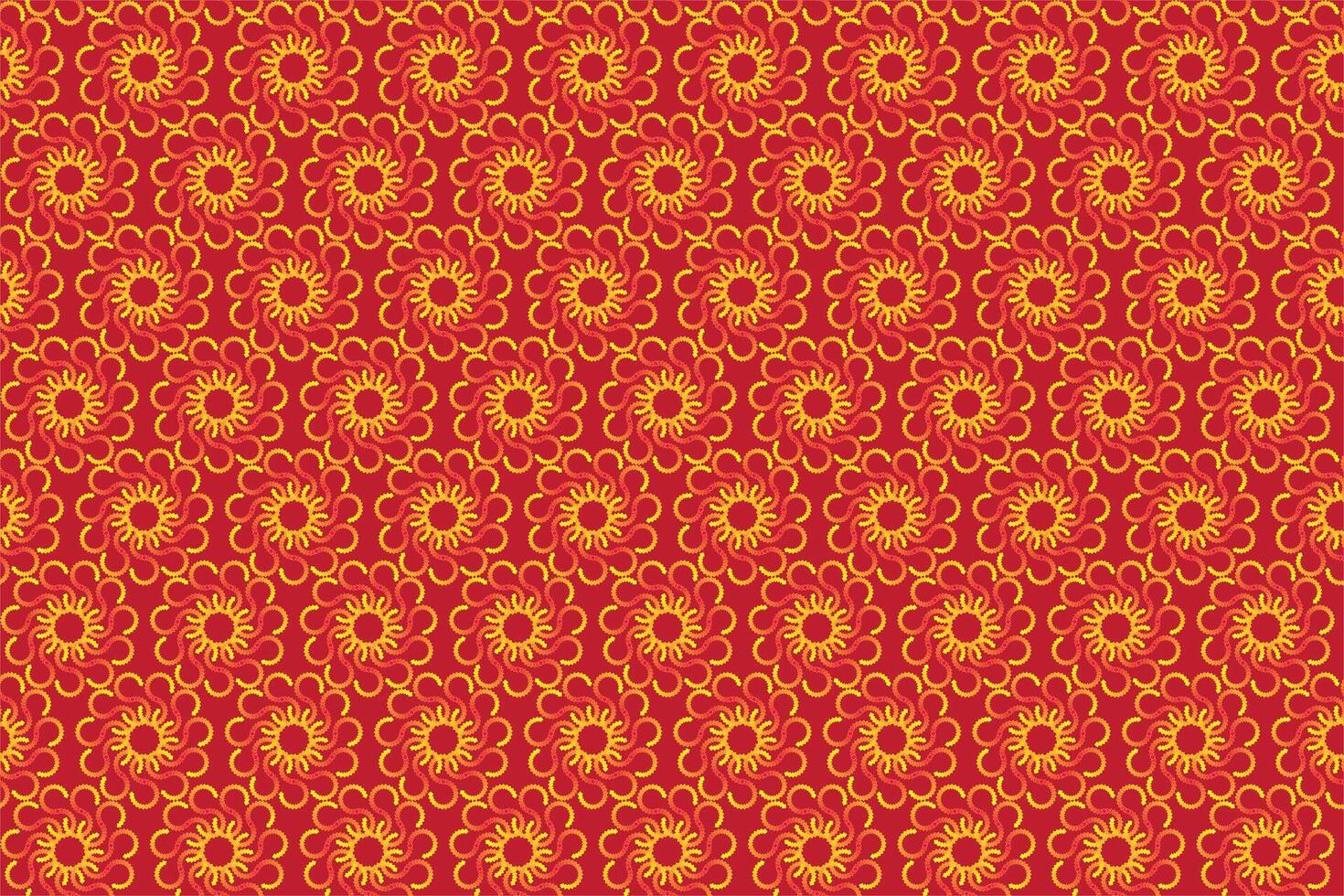 Illustration pattern, Abstract Geometric Style. Repeating of abstract multicolor of square in line shape on red background. vector