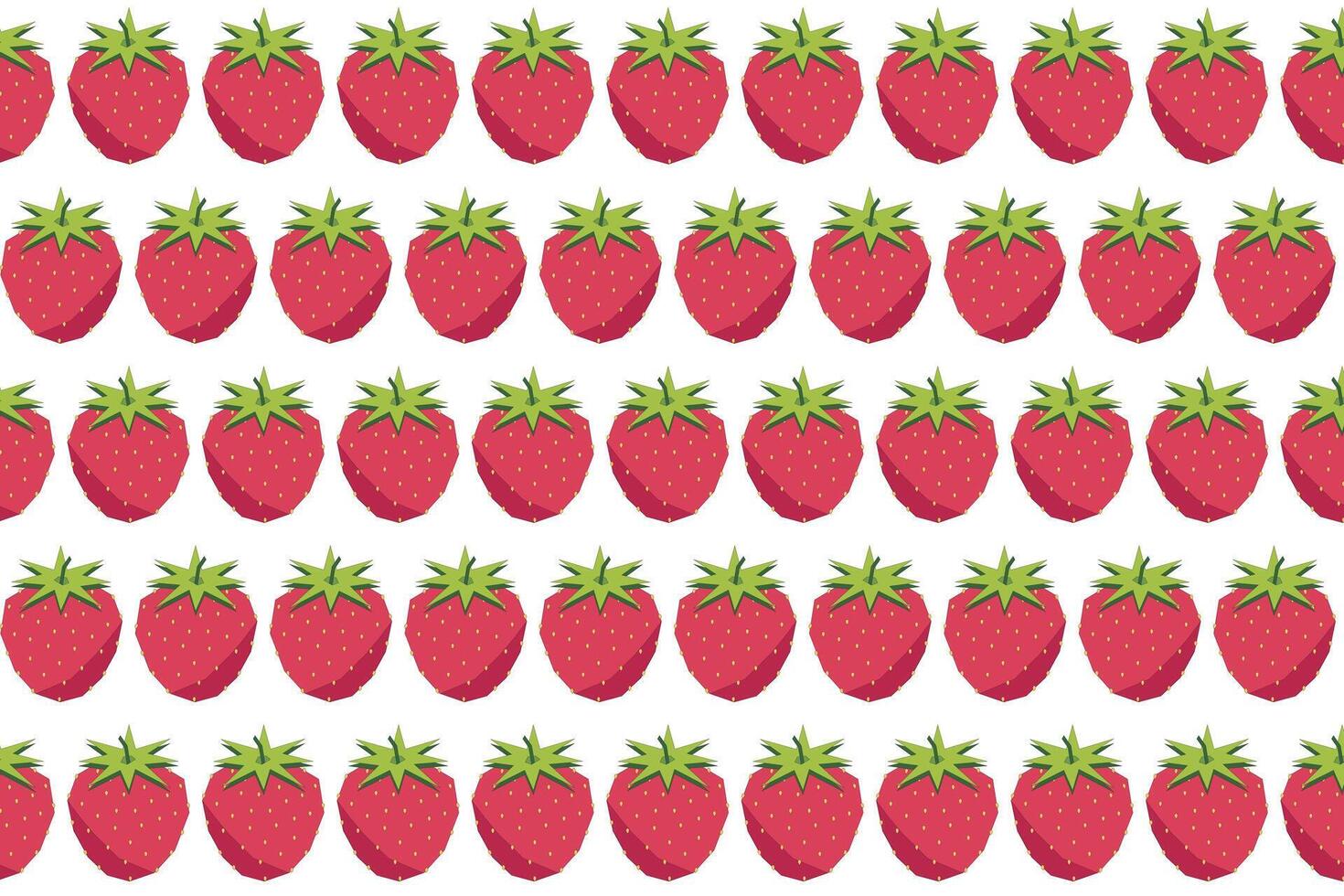 Illustration pattern, Abstract of strawberry fruit on white background. vector