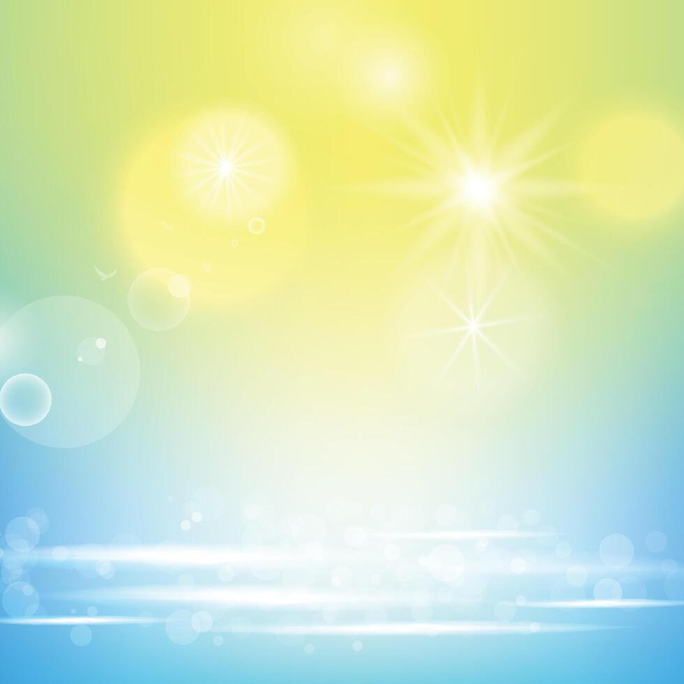 Sun screen futuristic glowing on light background. Bubble shield from ultraviolet light. vector