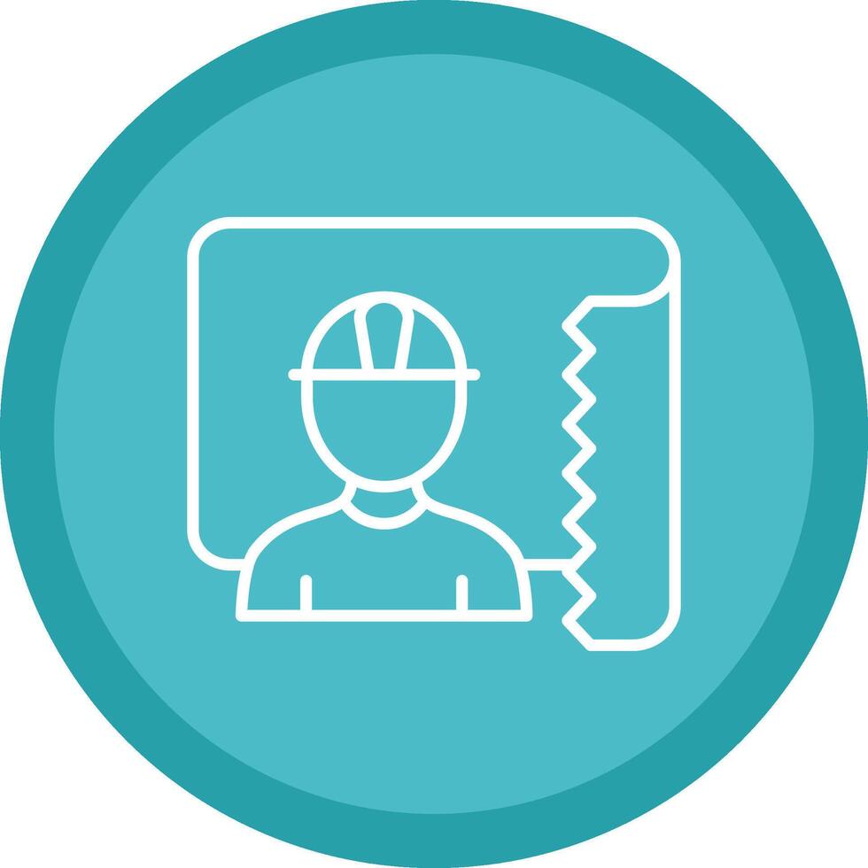 Architect Line Multi Circle Icon vector