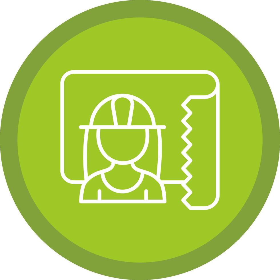 Architect Line Multi Circle Icon vector