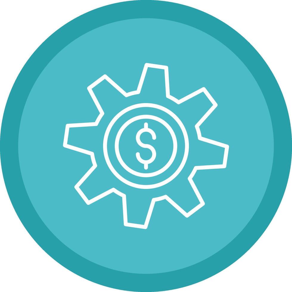 Money Management Line Multi Circle Icon vector