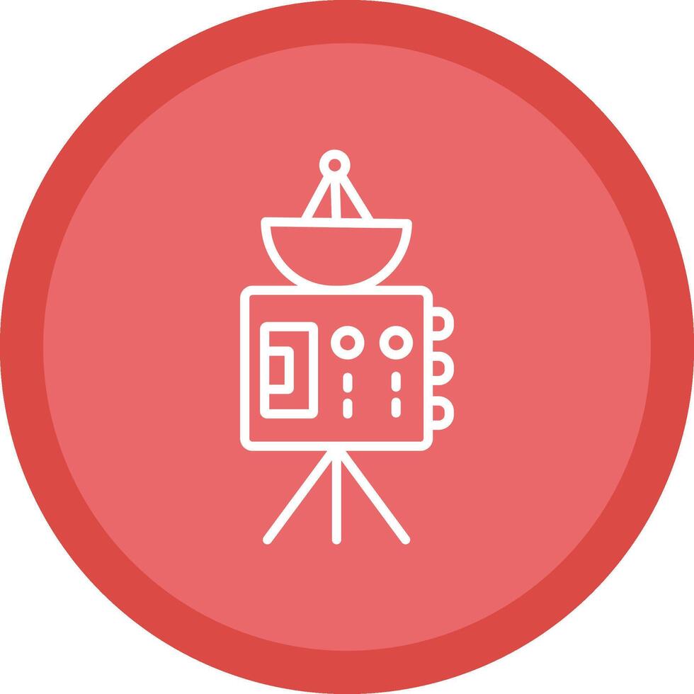 Probe Line Multi Circle Icon vector