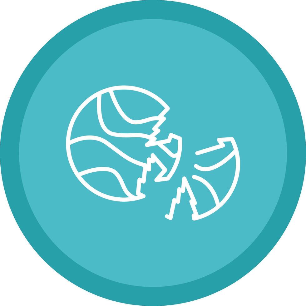 Explosion Line Multi Circle Icon vector