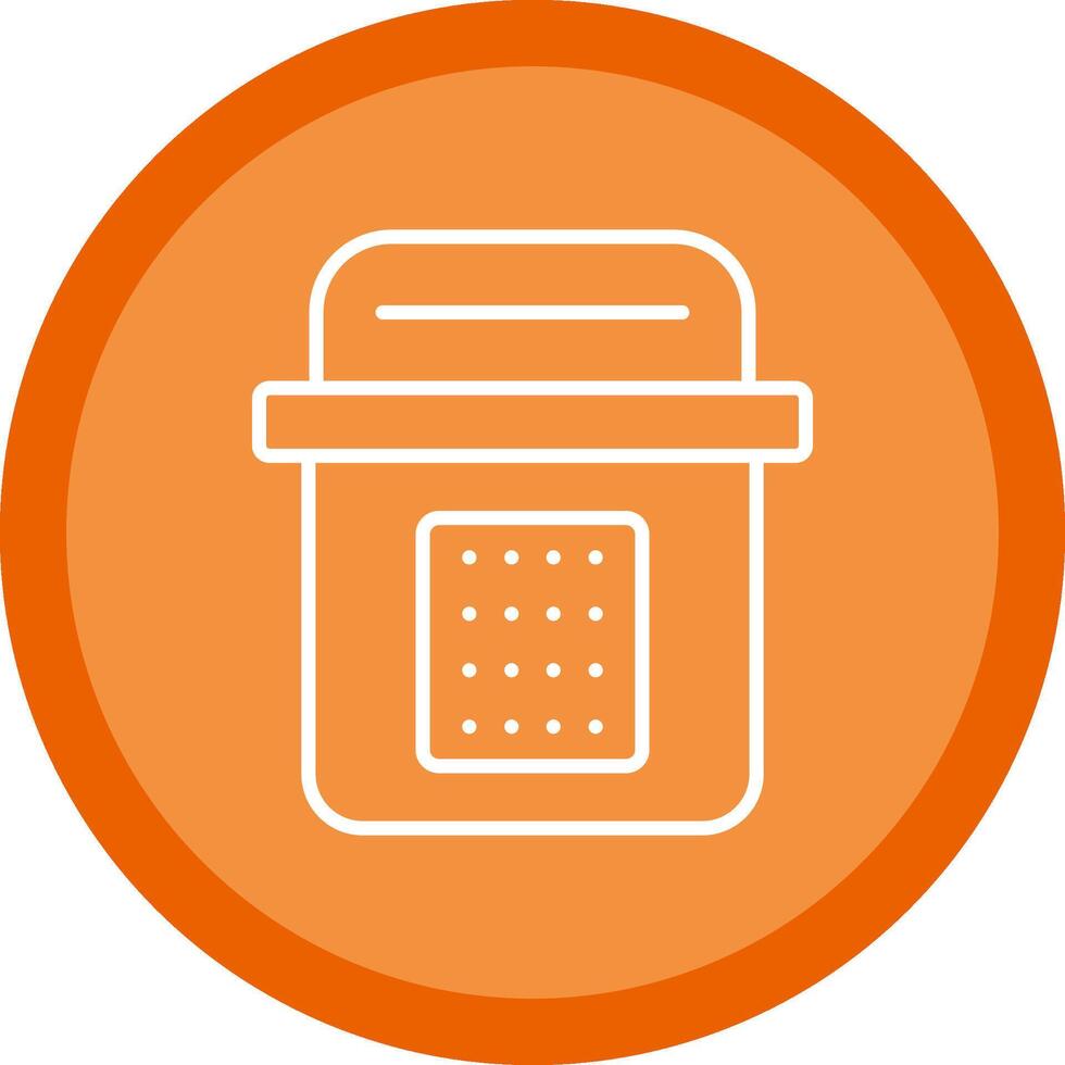 Sealed Line Multi Circle Icon vector