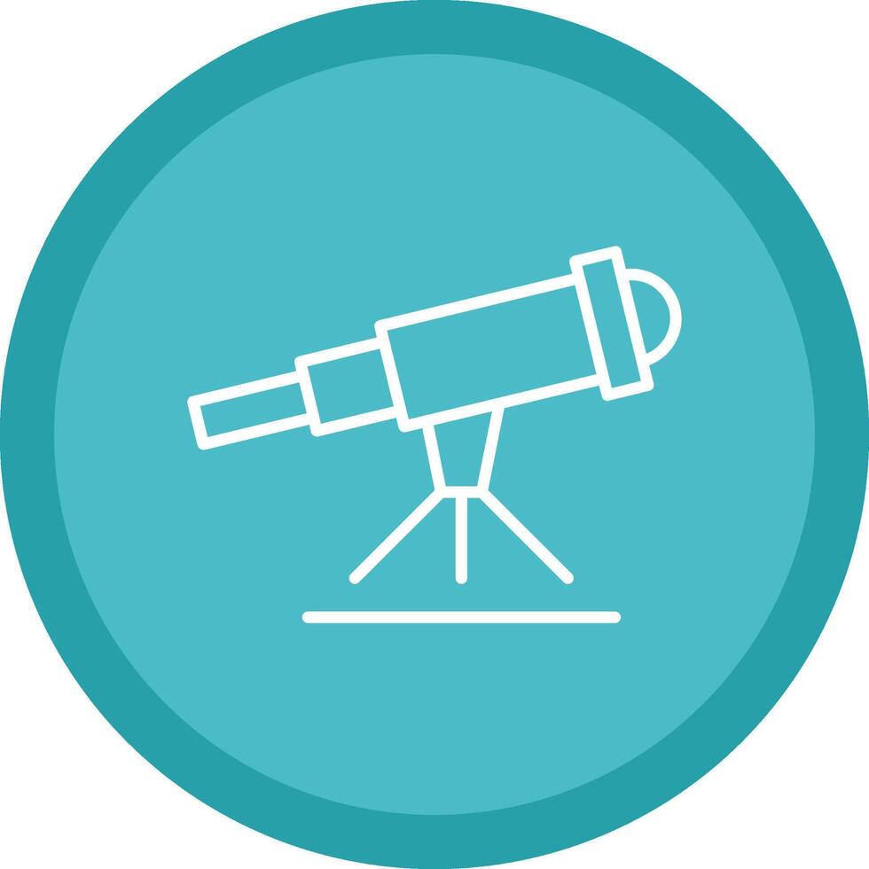 Stargazing Line Multi Circle Icon vector