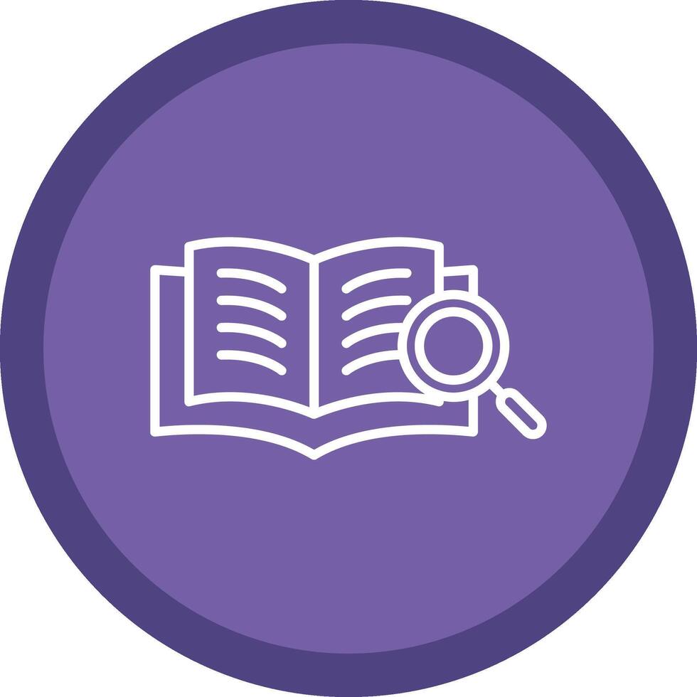 Book Line Multi Circle Icon vector