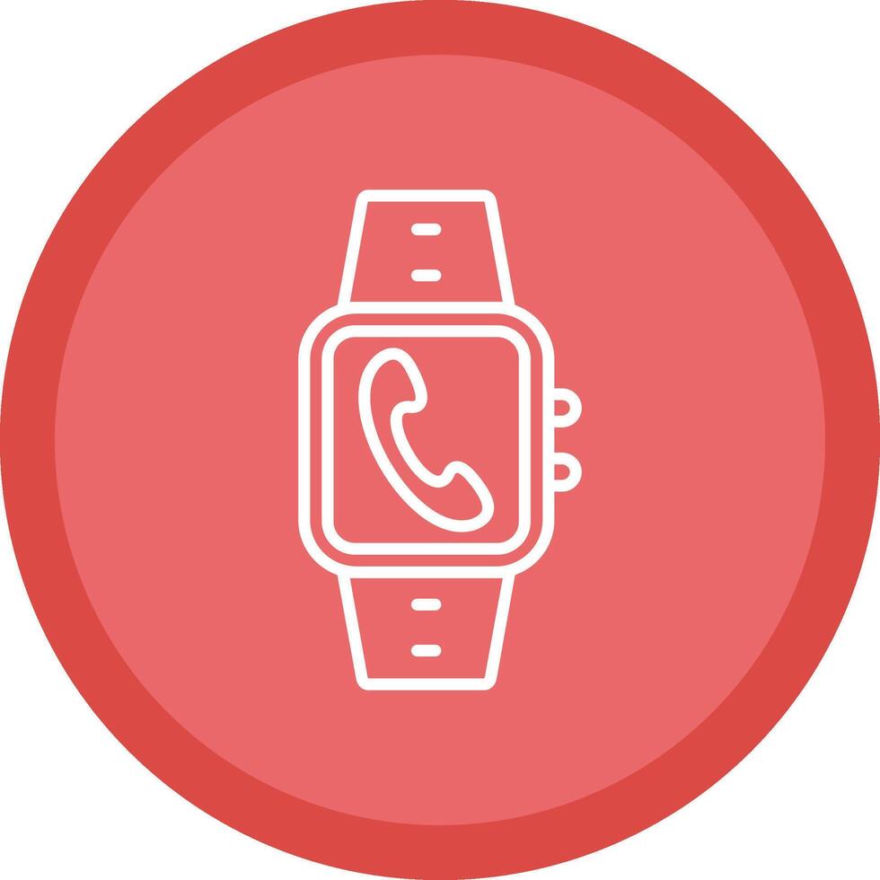 Incoming Call Line Multi Circle Icon vector