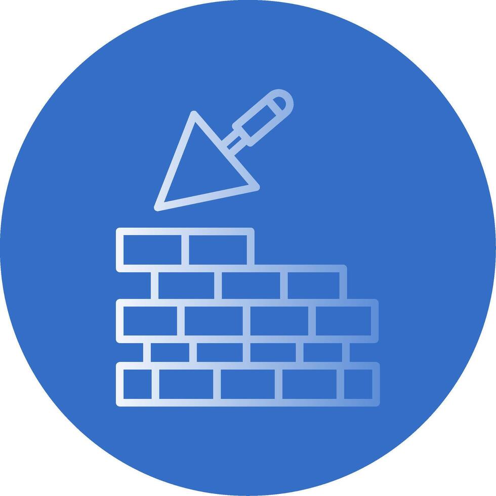 Masonry Flat Bubble Icon vector