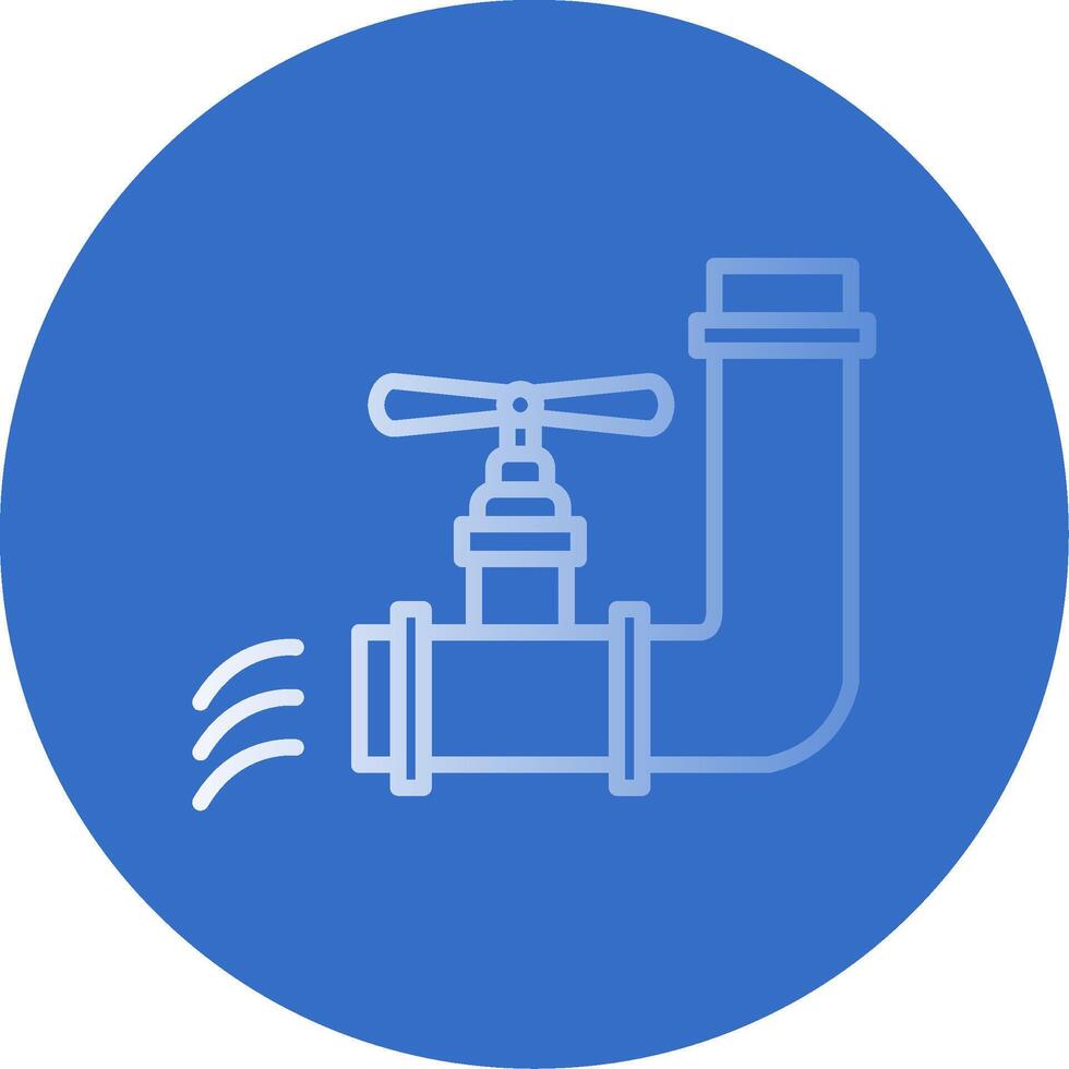 Water Supply Flat Bubble Icon vector