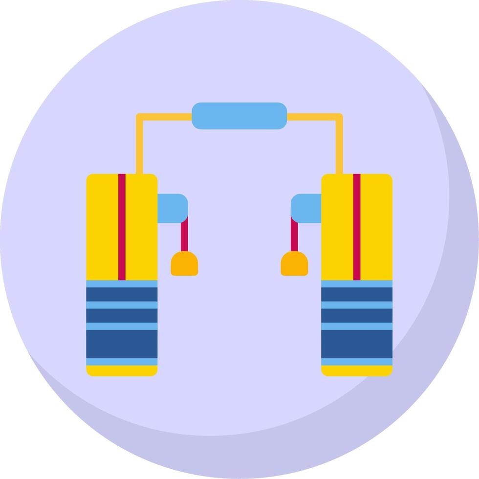 Cable Crossover Flat Bubble Icon vector