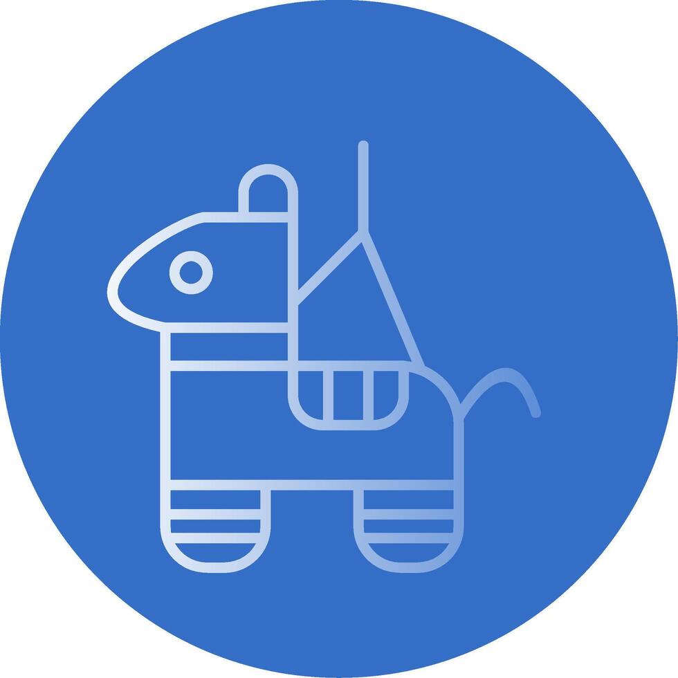 Pinata Flat Bubble Icon vector