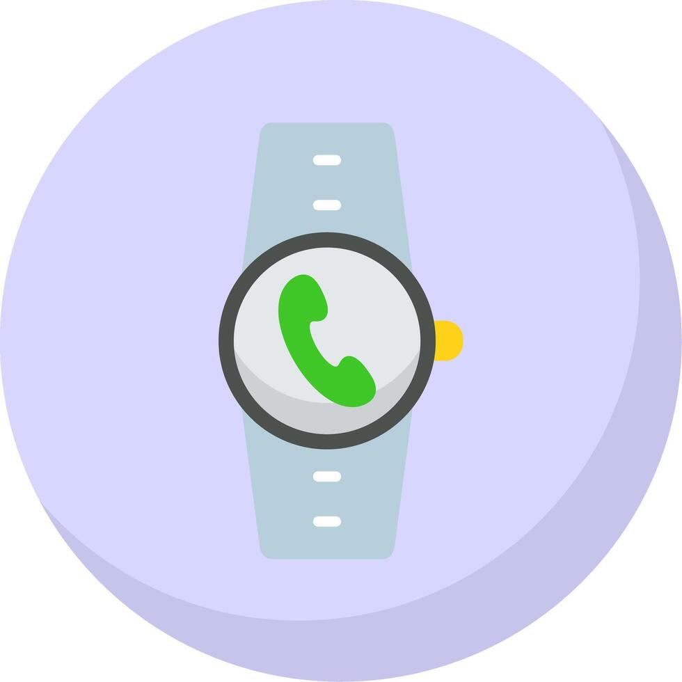 Incoming Call Flat Bubble Icon vector