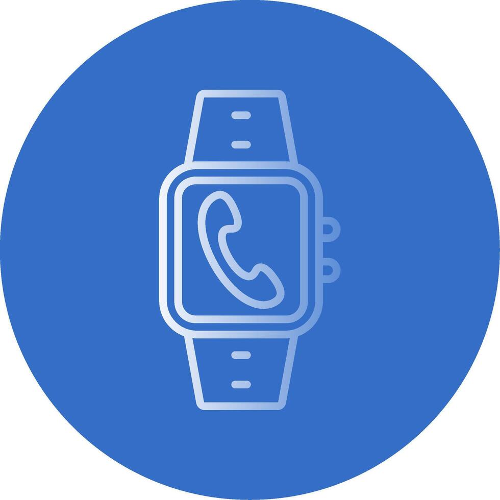 Incoming Call Flat Bubble Icon vector