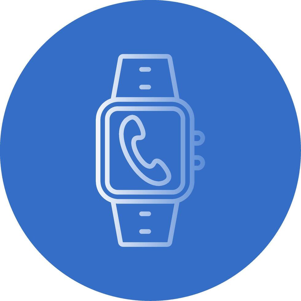 Incoming Call Flat Bubble Icon vector