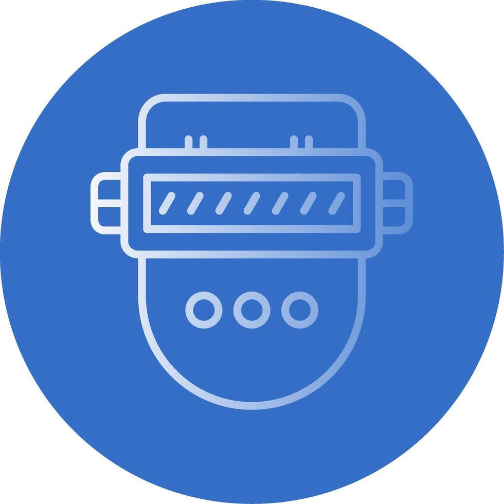Welding Mask Flat Bubble Icon vector