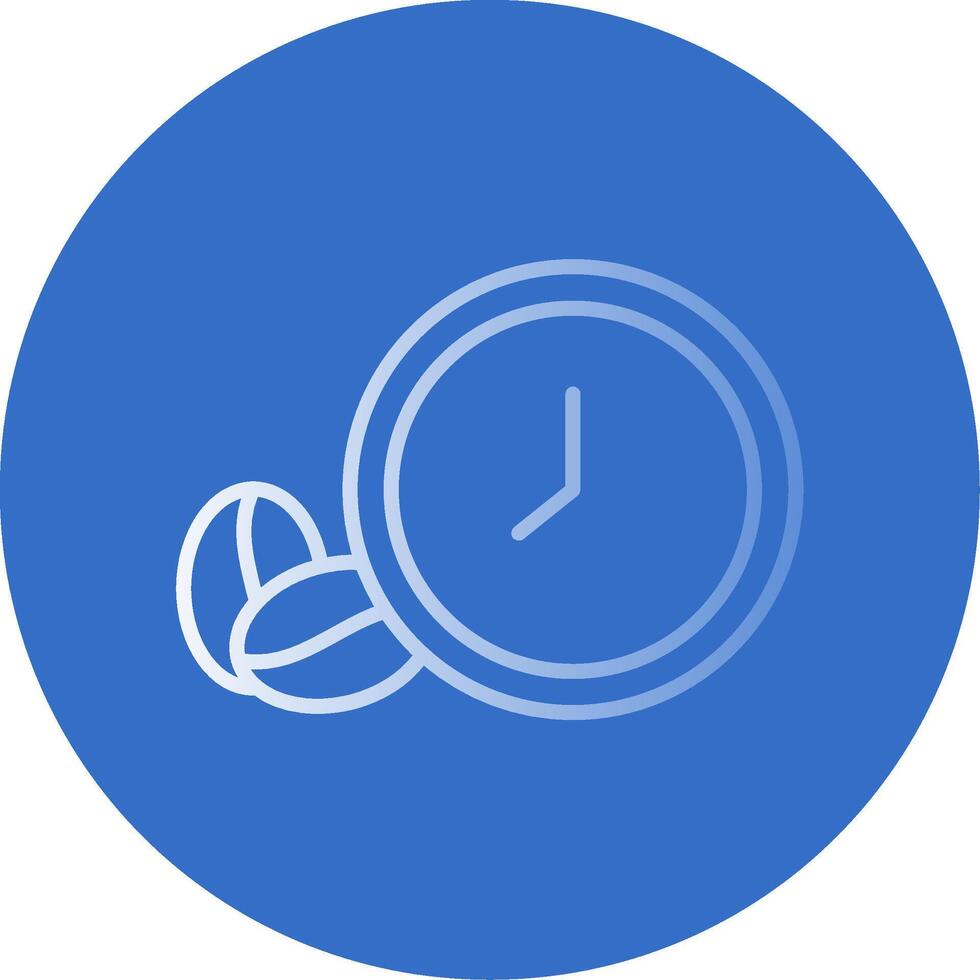 Coffee Time Flat Bubble Icon vector