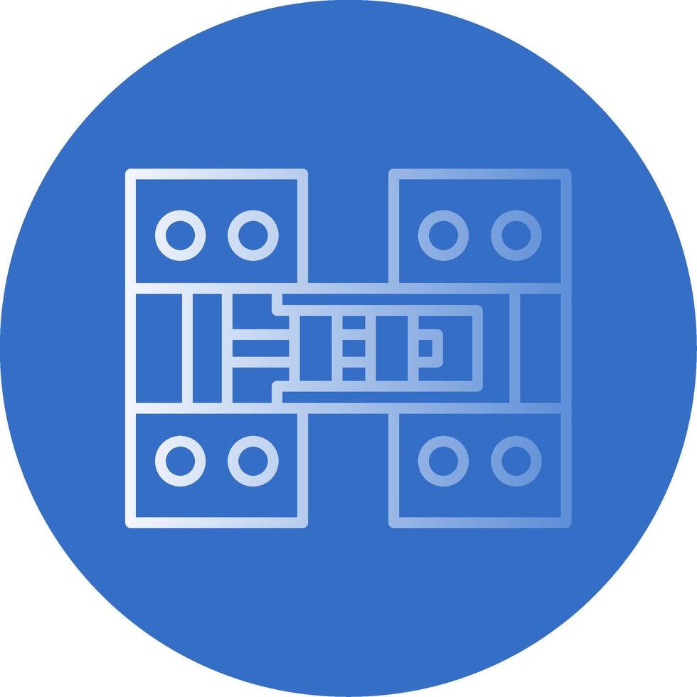 Hinge Flat Bubble Icon vector